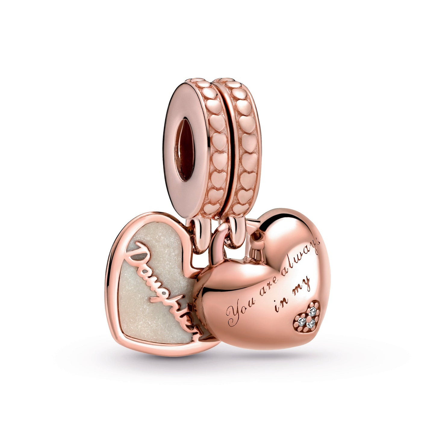You're Always in My Heart Split Dangle Charm