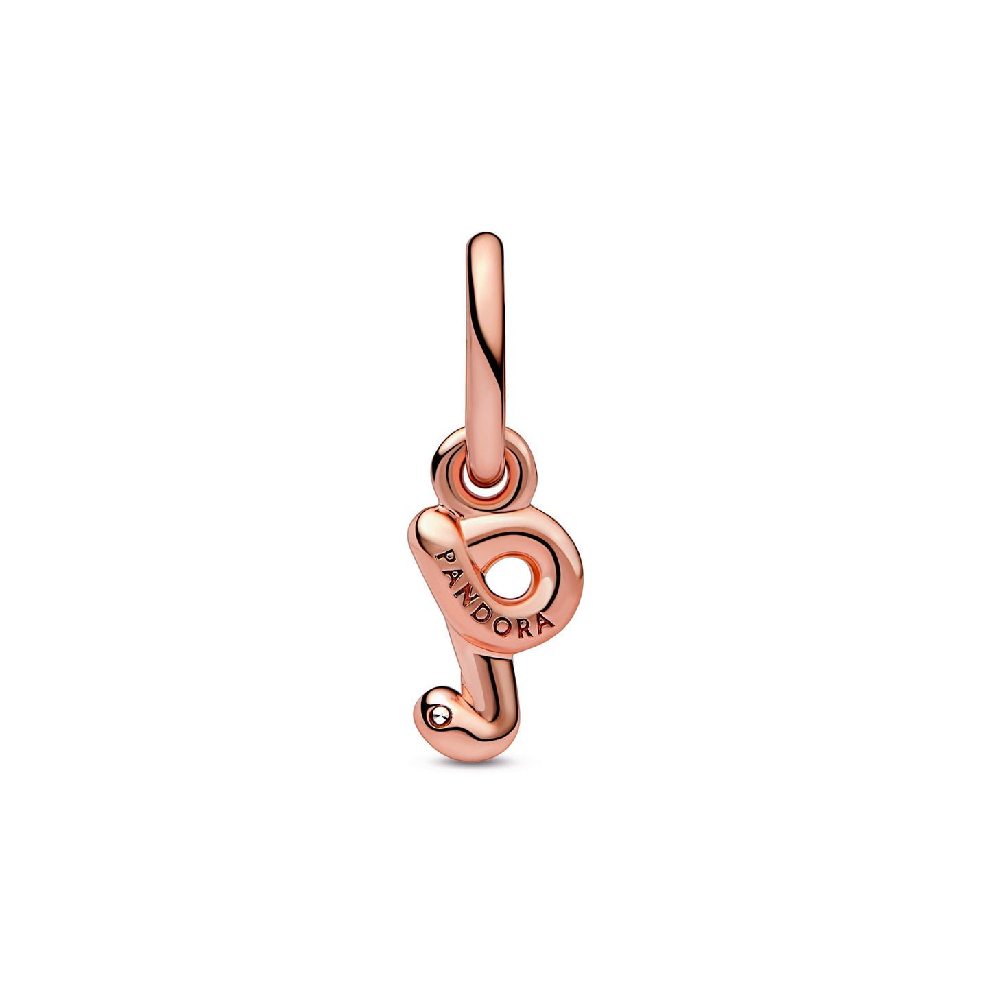 Letter q Script Alphabet Dangle Charm