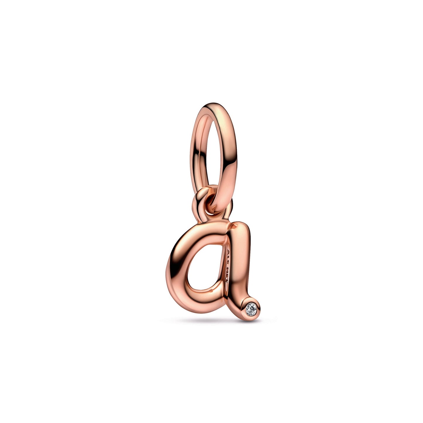 Letter a Script Alphabet Dangle Charm