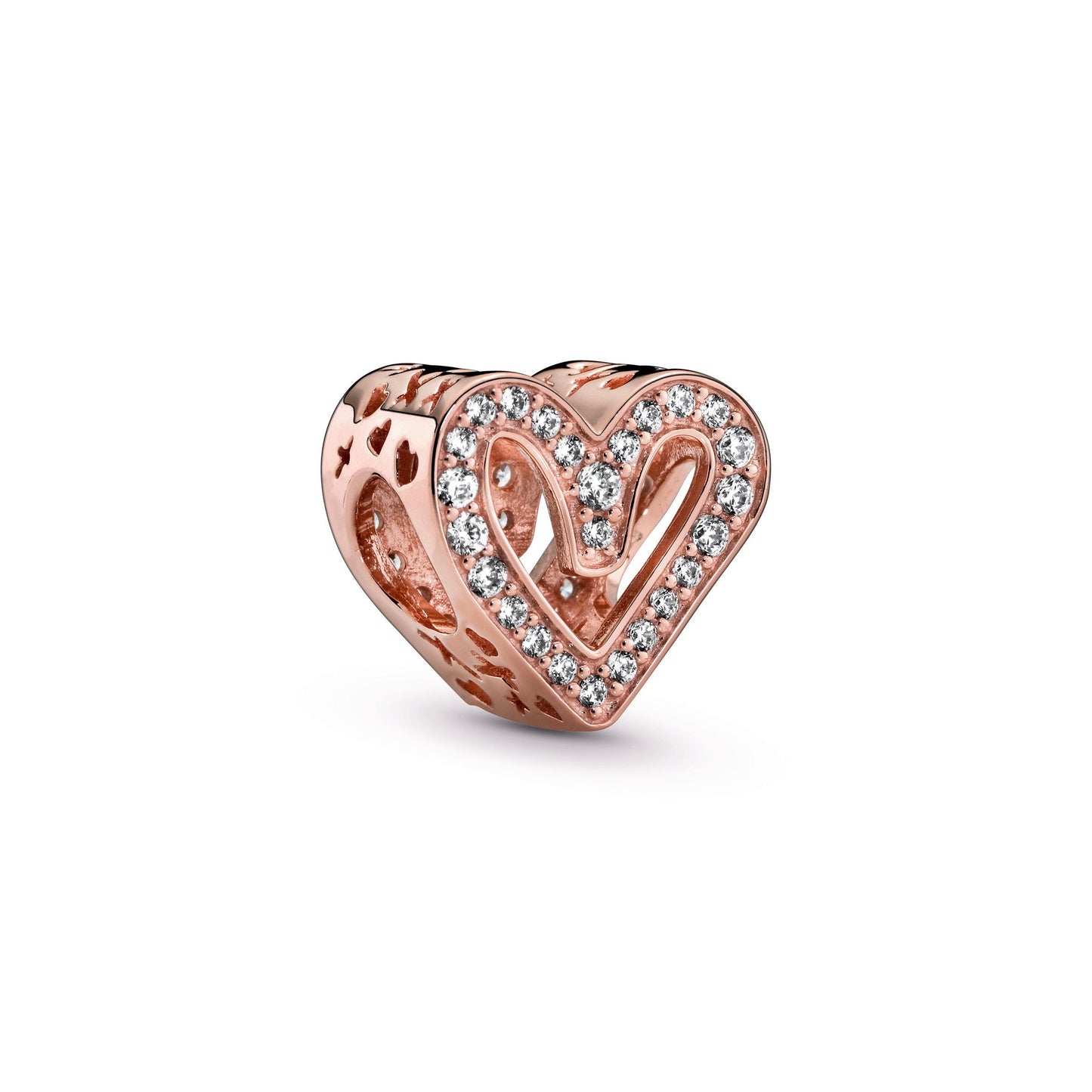 Sparkling Freehand Heart Charm