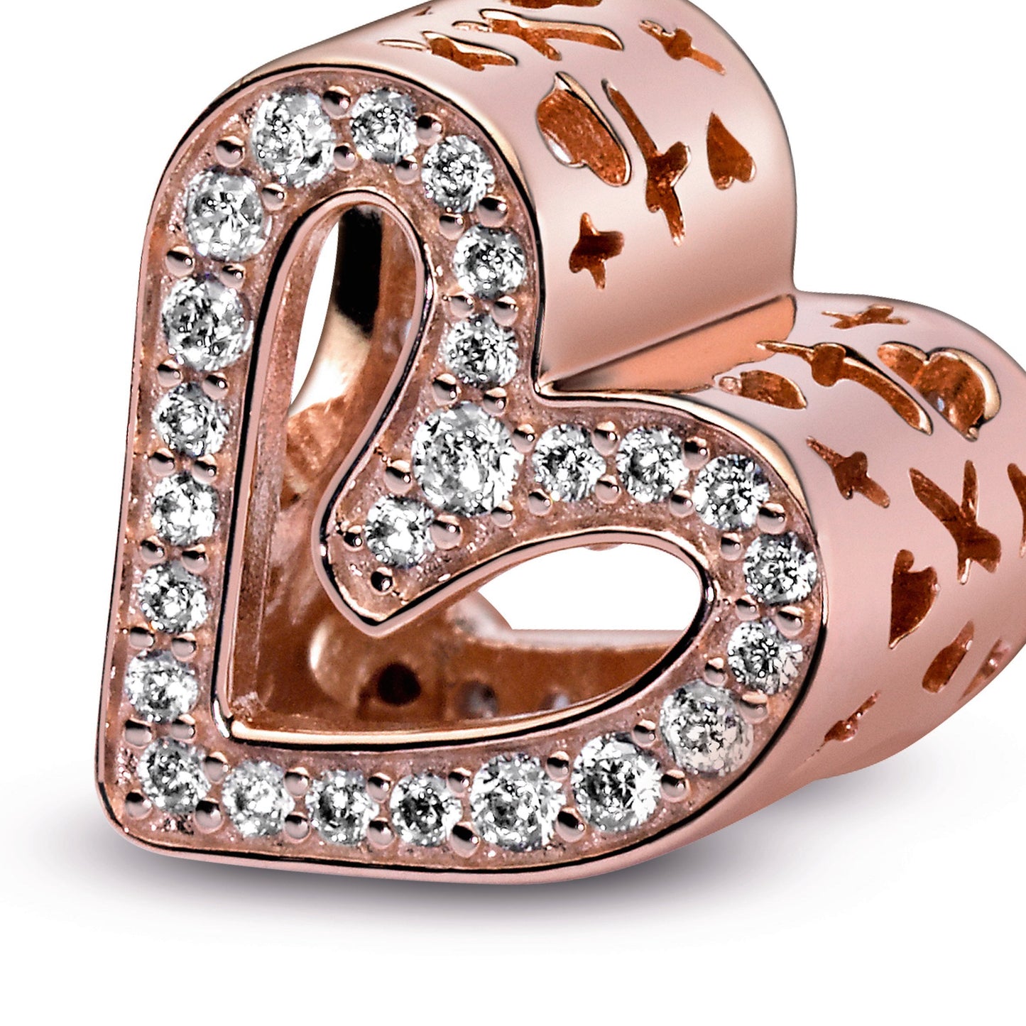 Sparkling Freehand Heart Charm