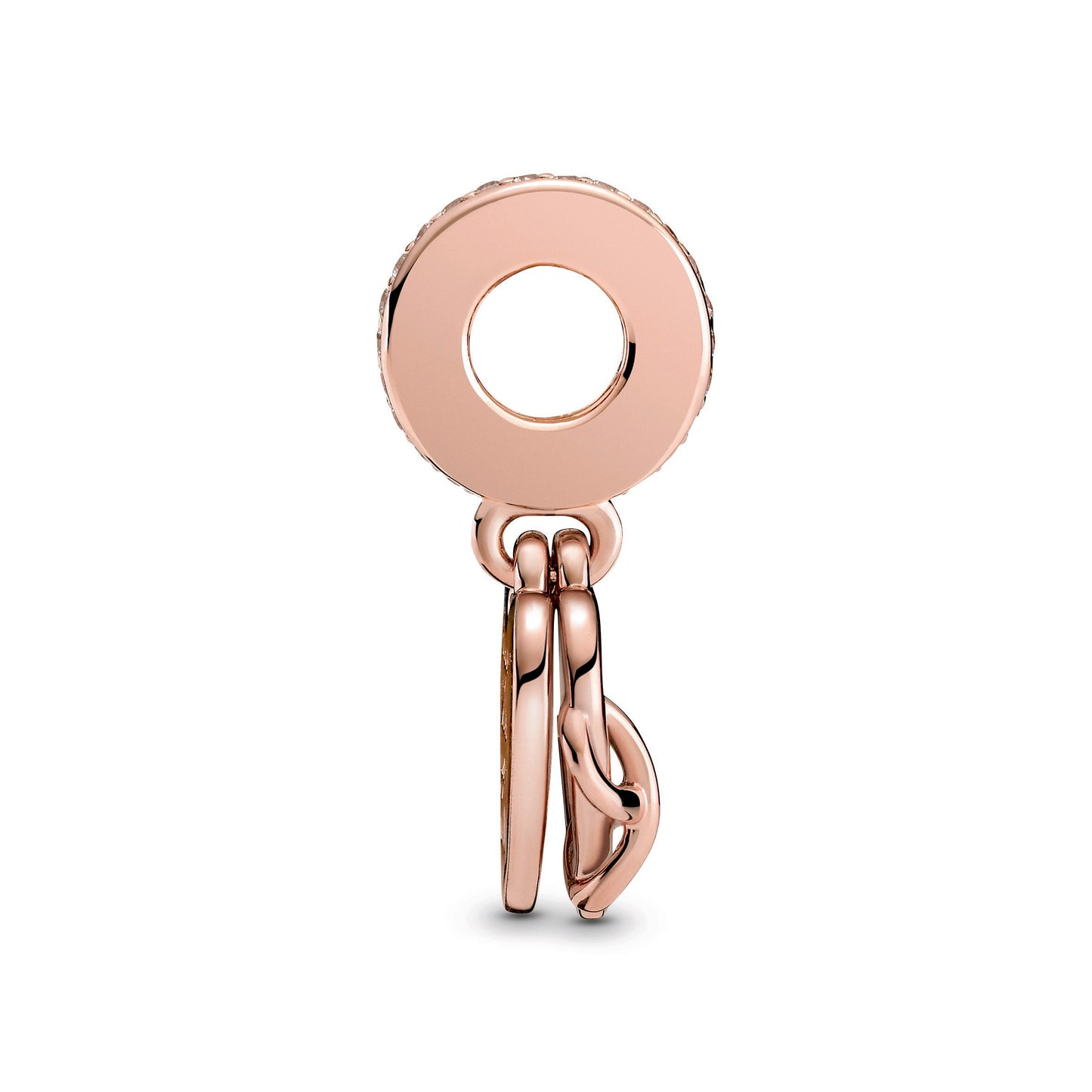 Love You Infinity Heart Dangle Charm