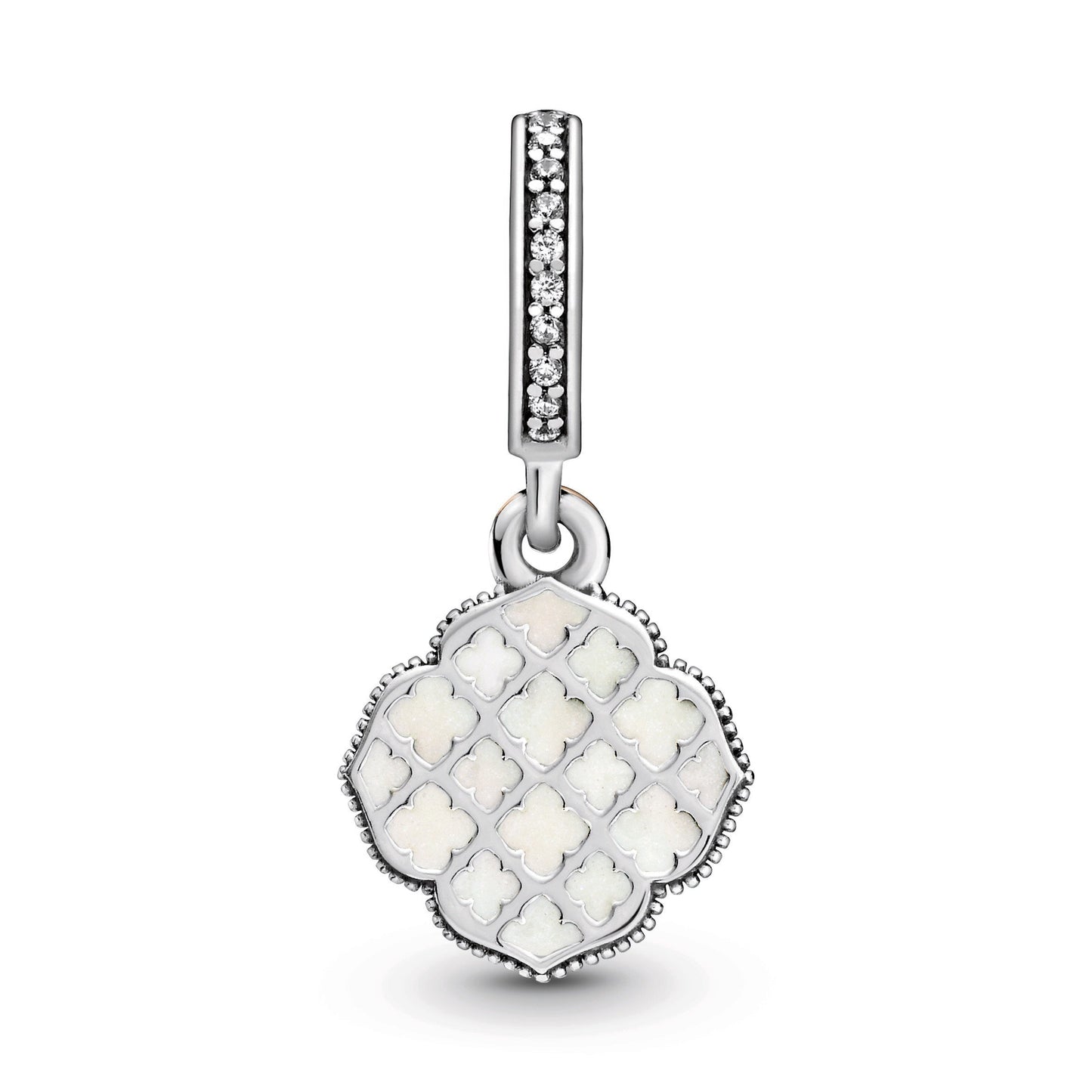 Two-tone Rose Dangle Charm