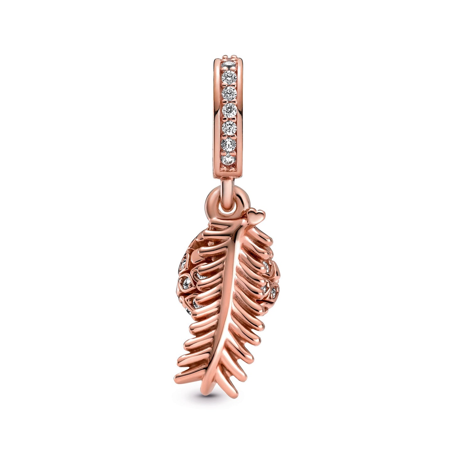 Sparkling Pine Cone Dangle Charm