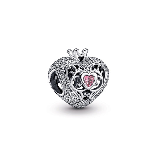 Regal Crown & Heart Charm