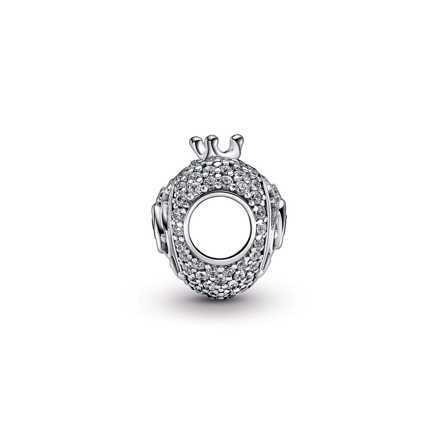 Regal Crown & Heart Charm