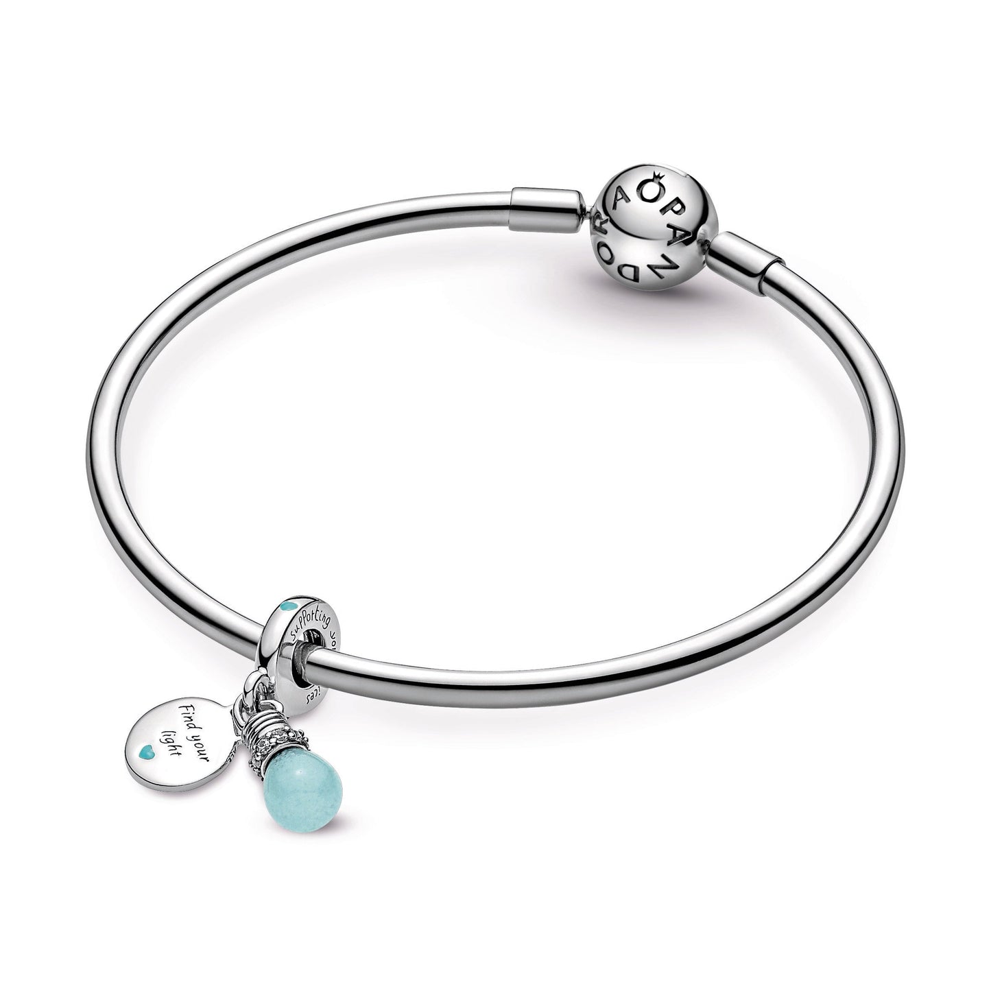 Glow-in-the-dark Lightbulb Double Dangle Charm