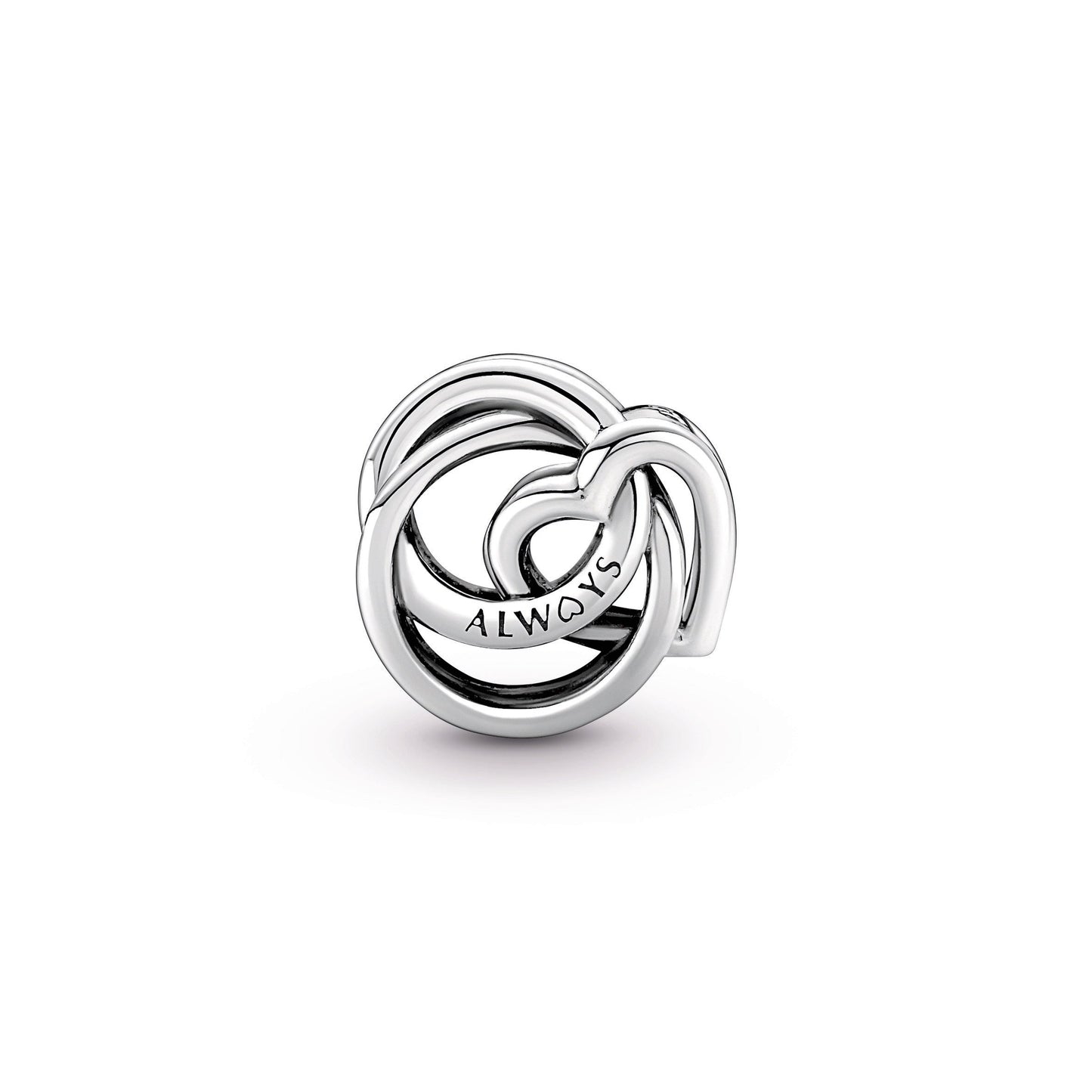 Family Always Encircled Heart Charm