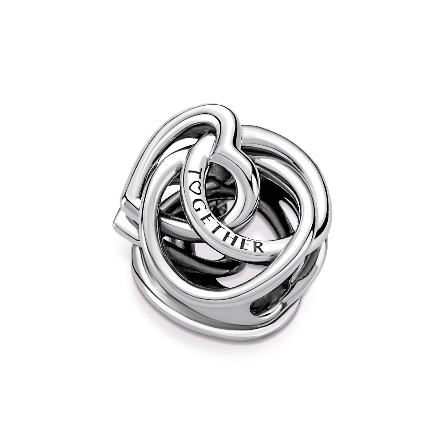 Family Always Encircled Heart Charm