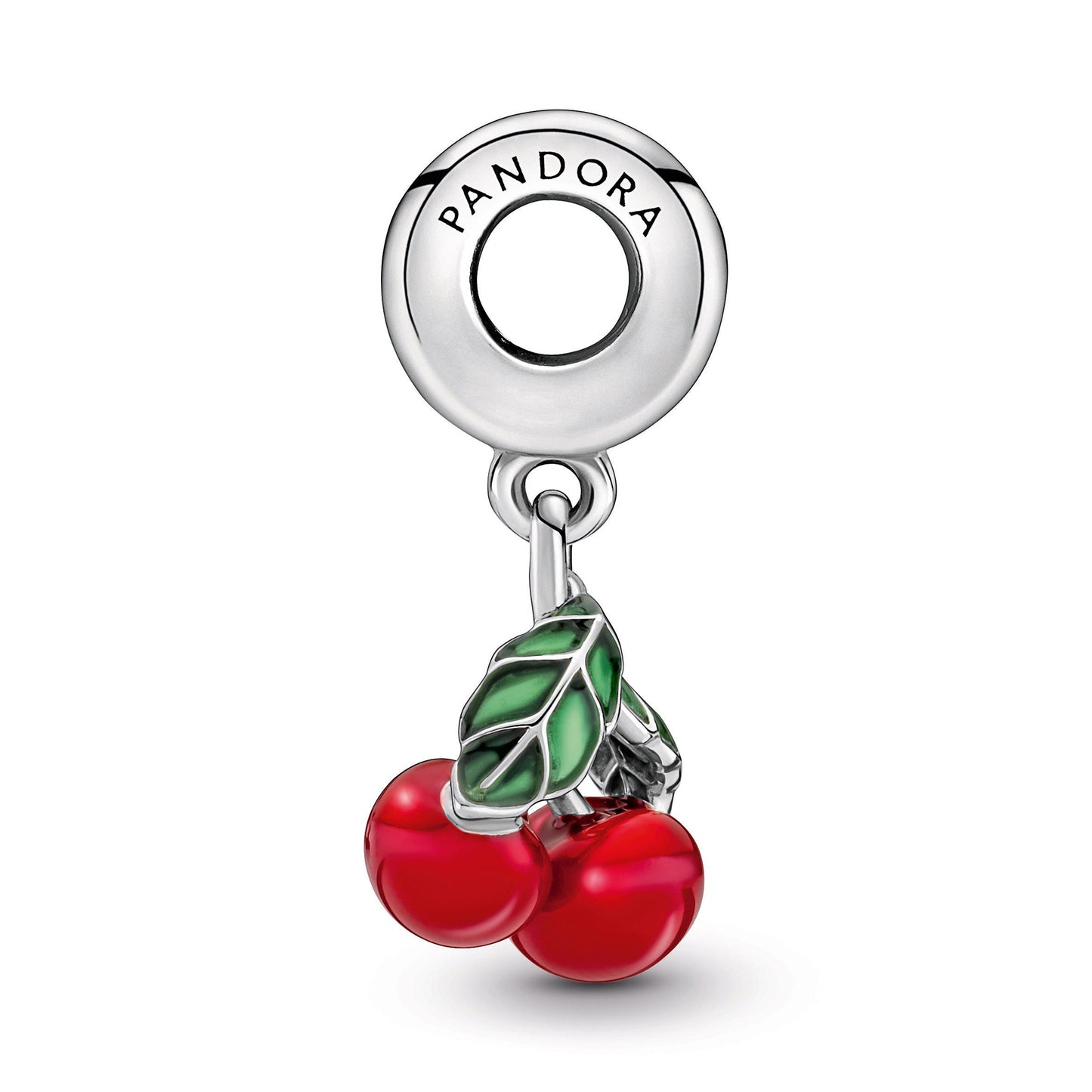 Asymmetrical Cherry Fruit Dangle Charm