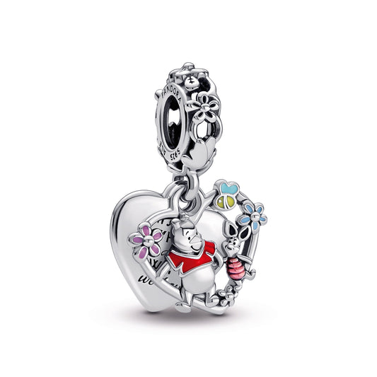 Disney Winnie the Pooh & Piglet Double Dangle Charm