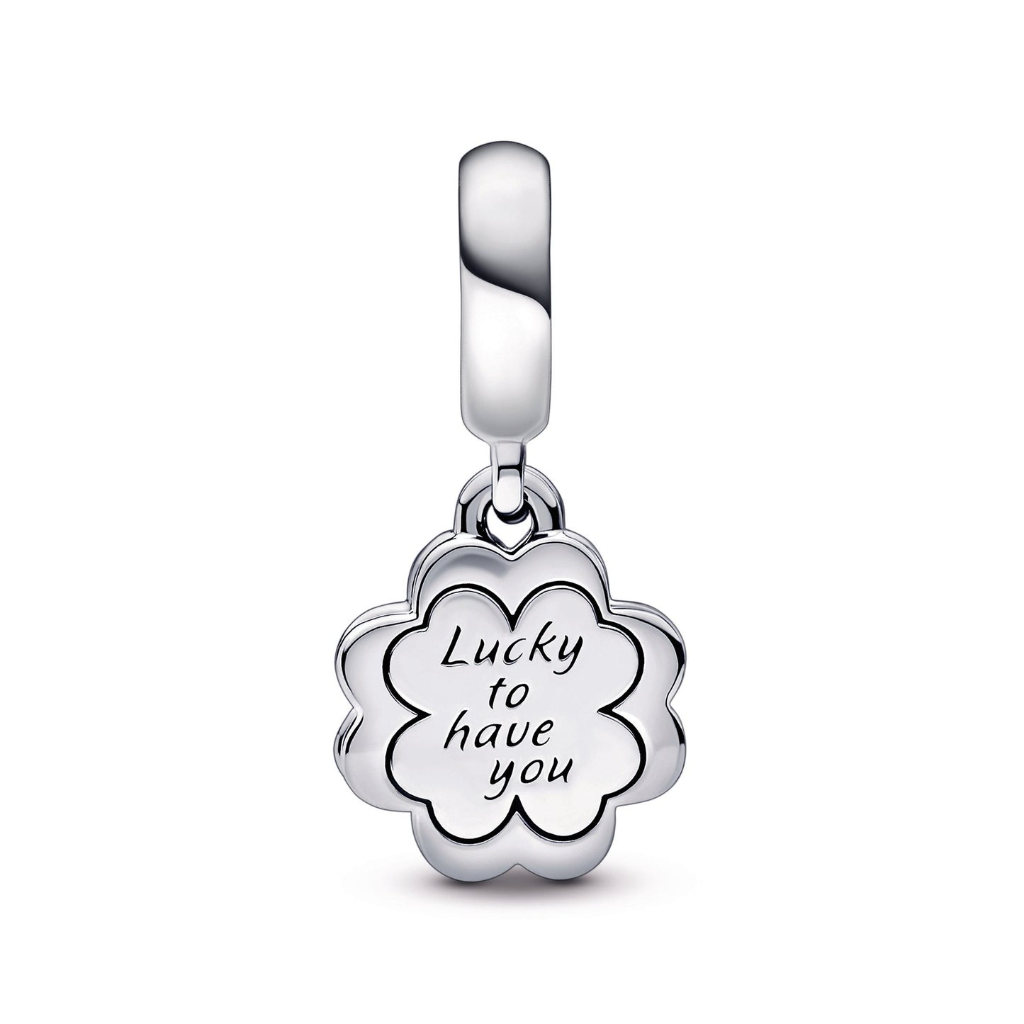 Four-leaf Clover Friendship Double Dangle Charm