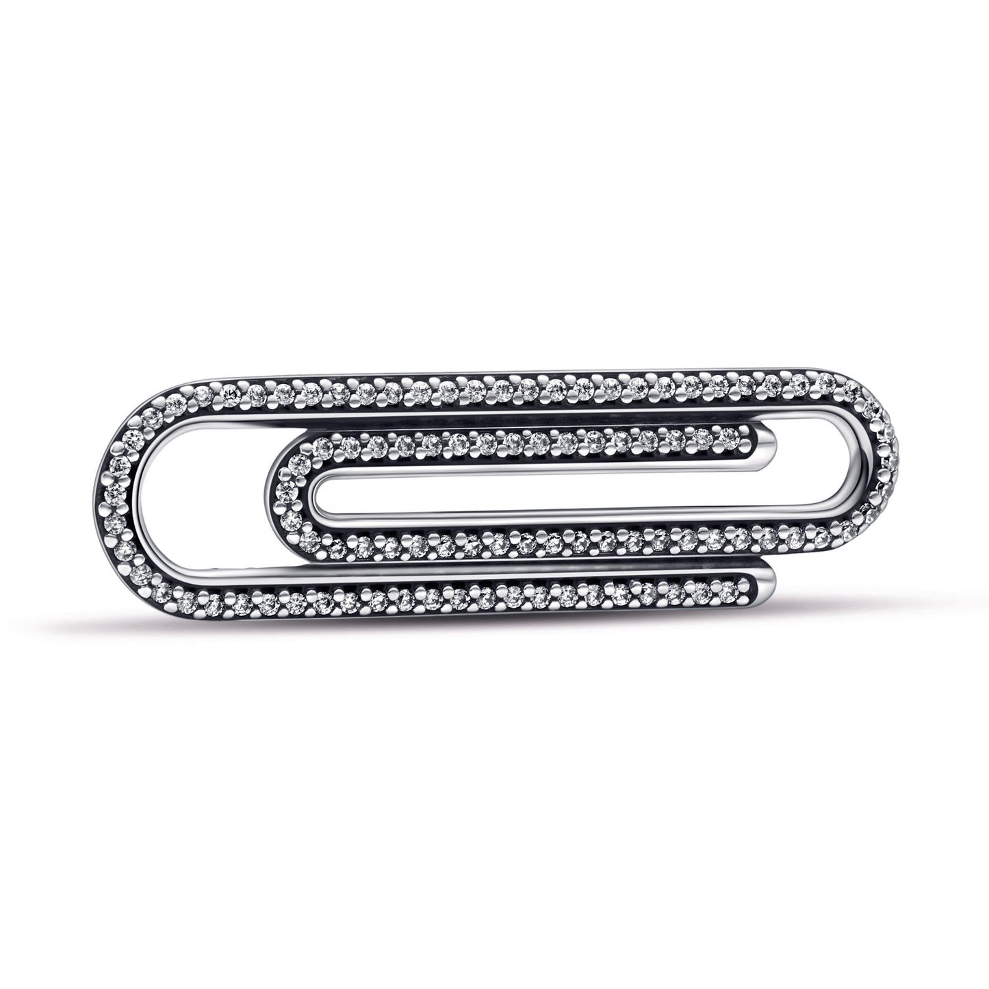 Pandora ME Pavé Paperclip Styling Link