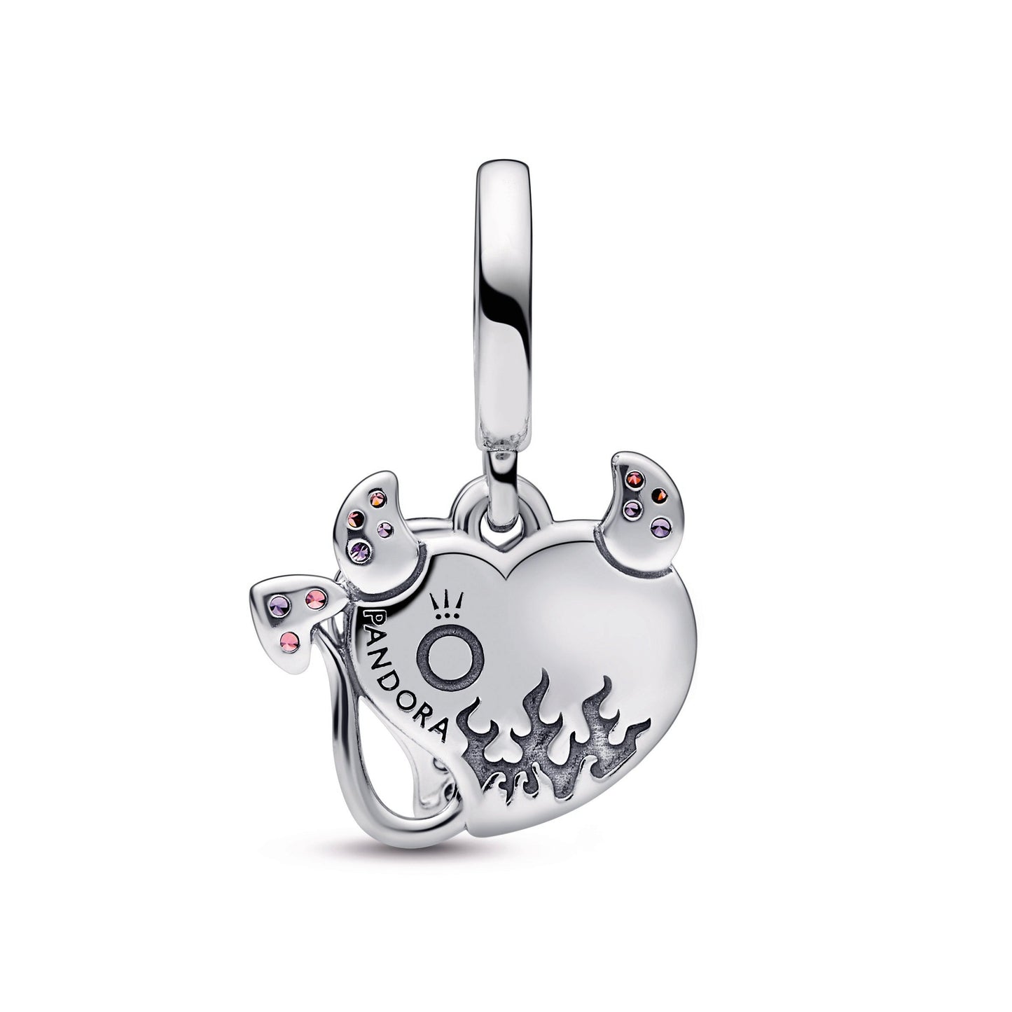 Devil Heart Double Dangle Charm