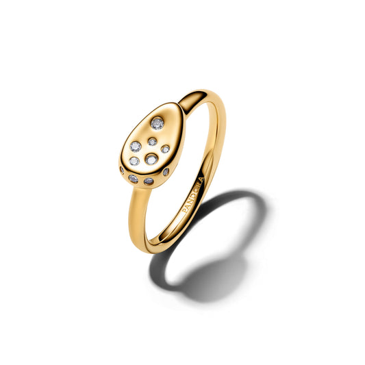 Medium Stone-Set Oval Signet Ring