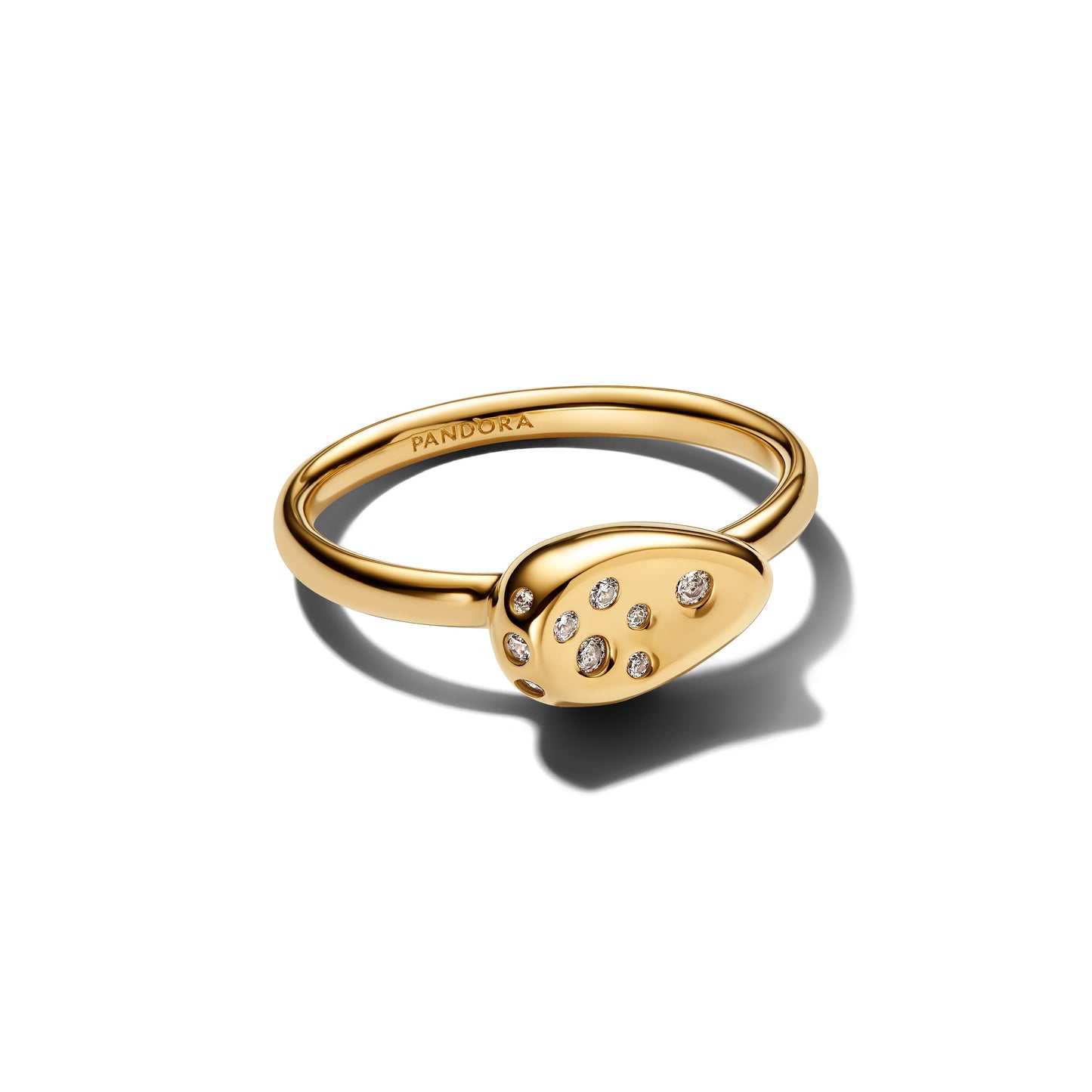 Medium Stone-Set Oval Signet Ring