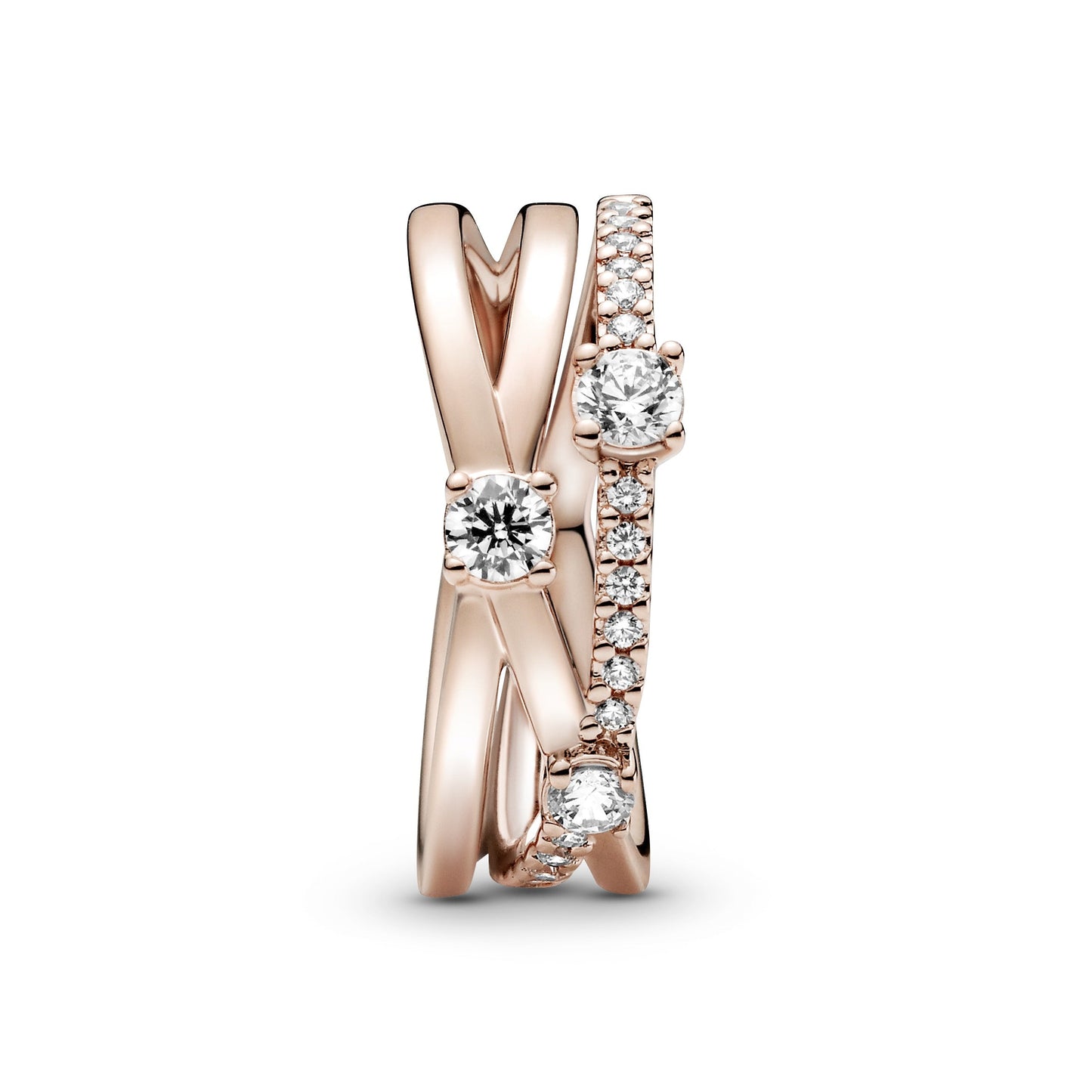 Sparkling Triple Band Ring