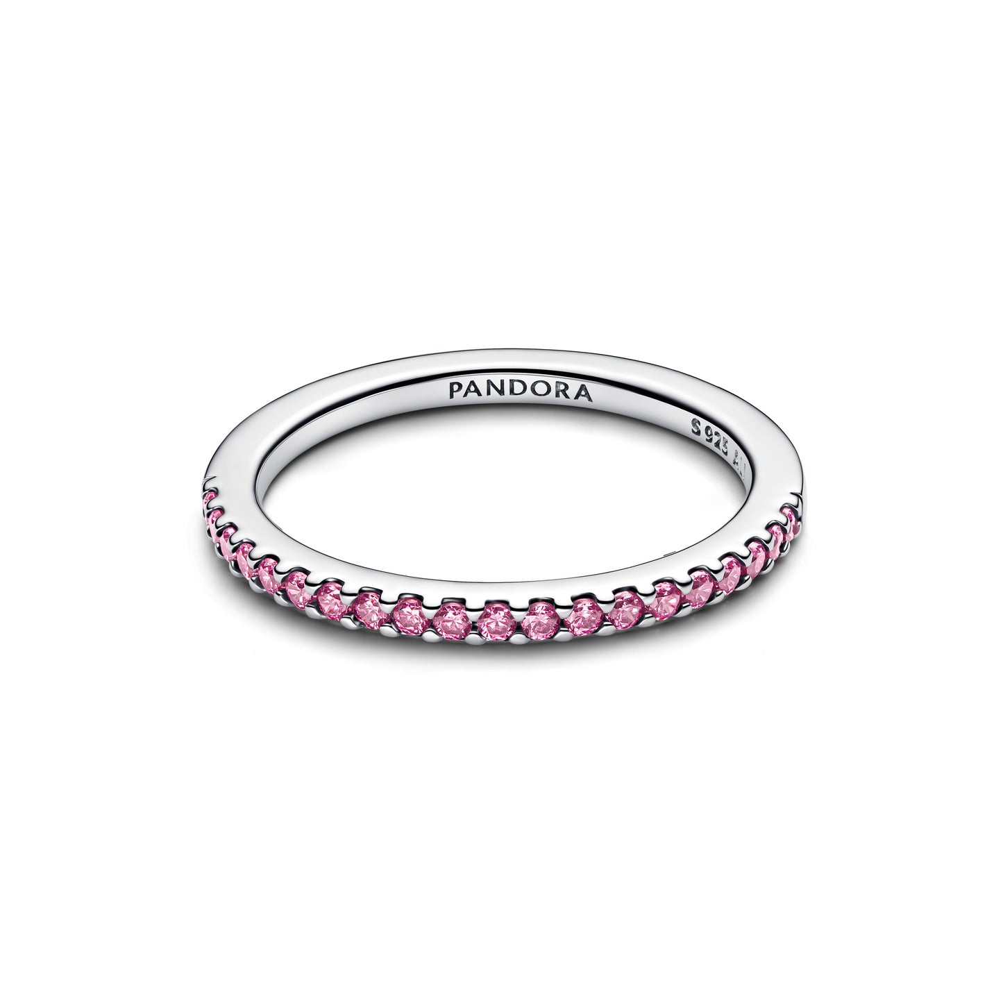 Sparkling Pink Band Ring
