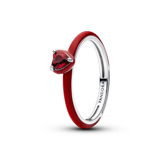Red Chakra Heart Ring