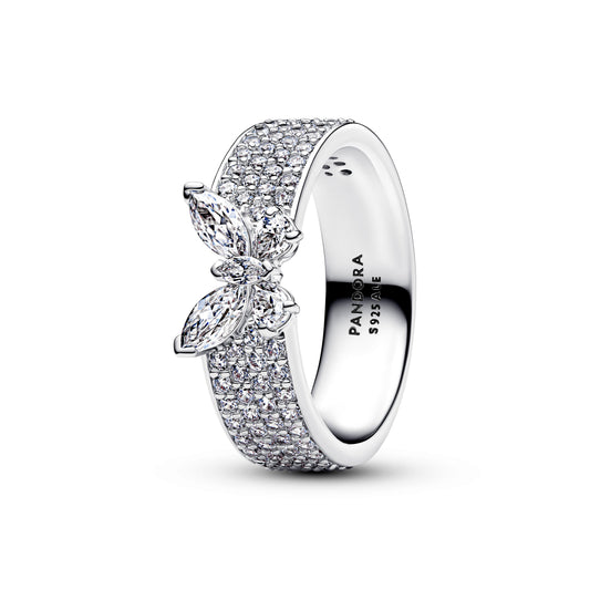 Sparkling Butterfly Bold Ring