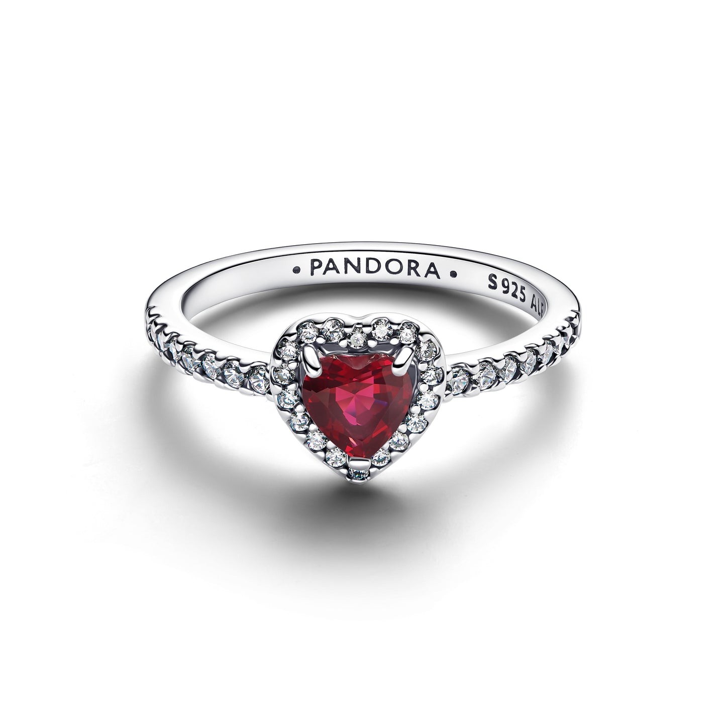 Elevated Fuchsia Rose Heart Ring