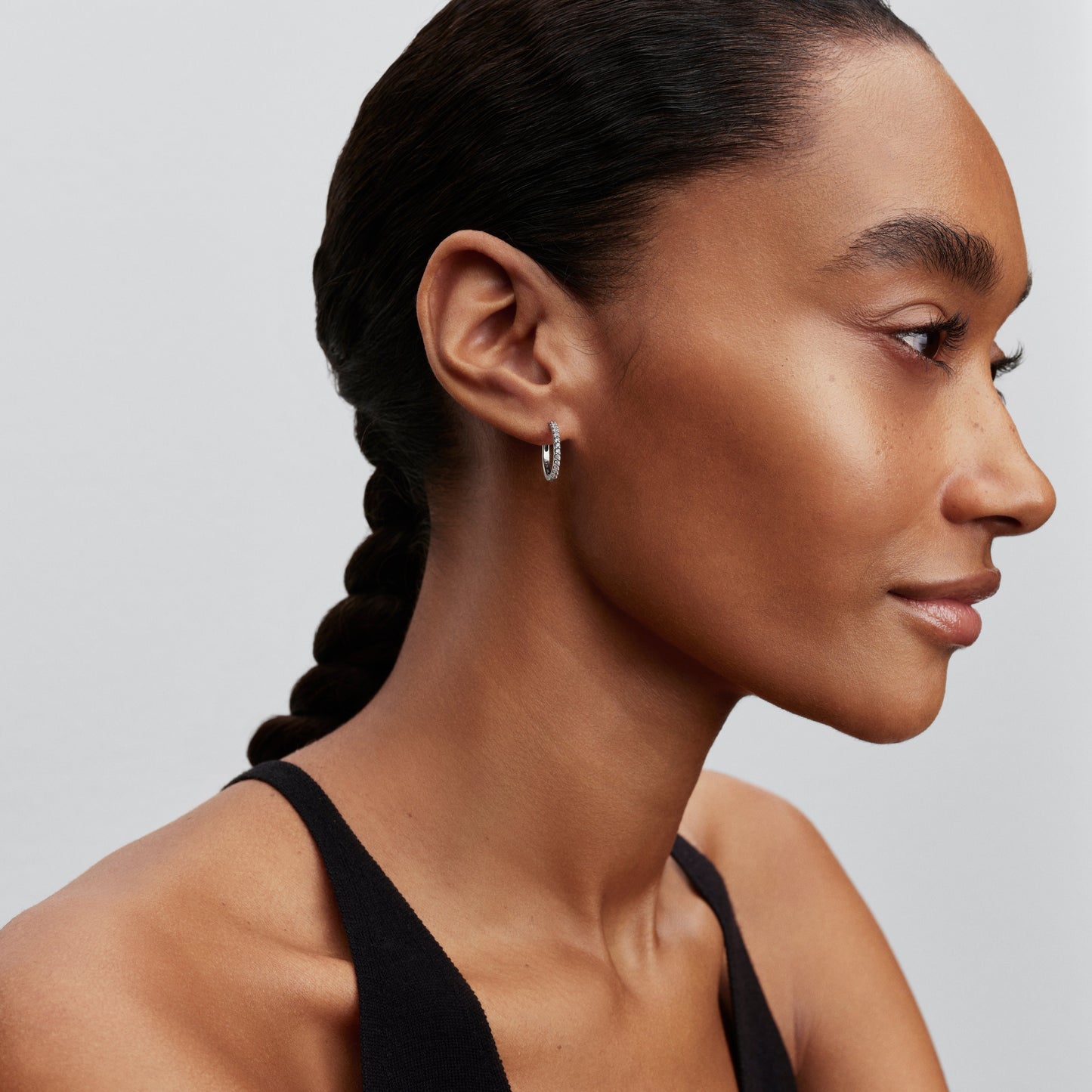 Sparkling Mini Hoop Earrings