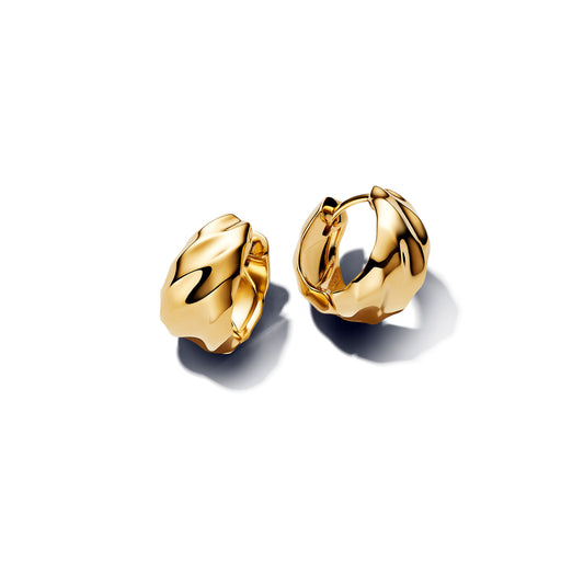 Rippled Hoop Earrings
