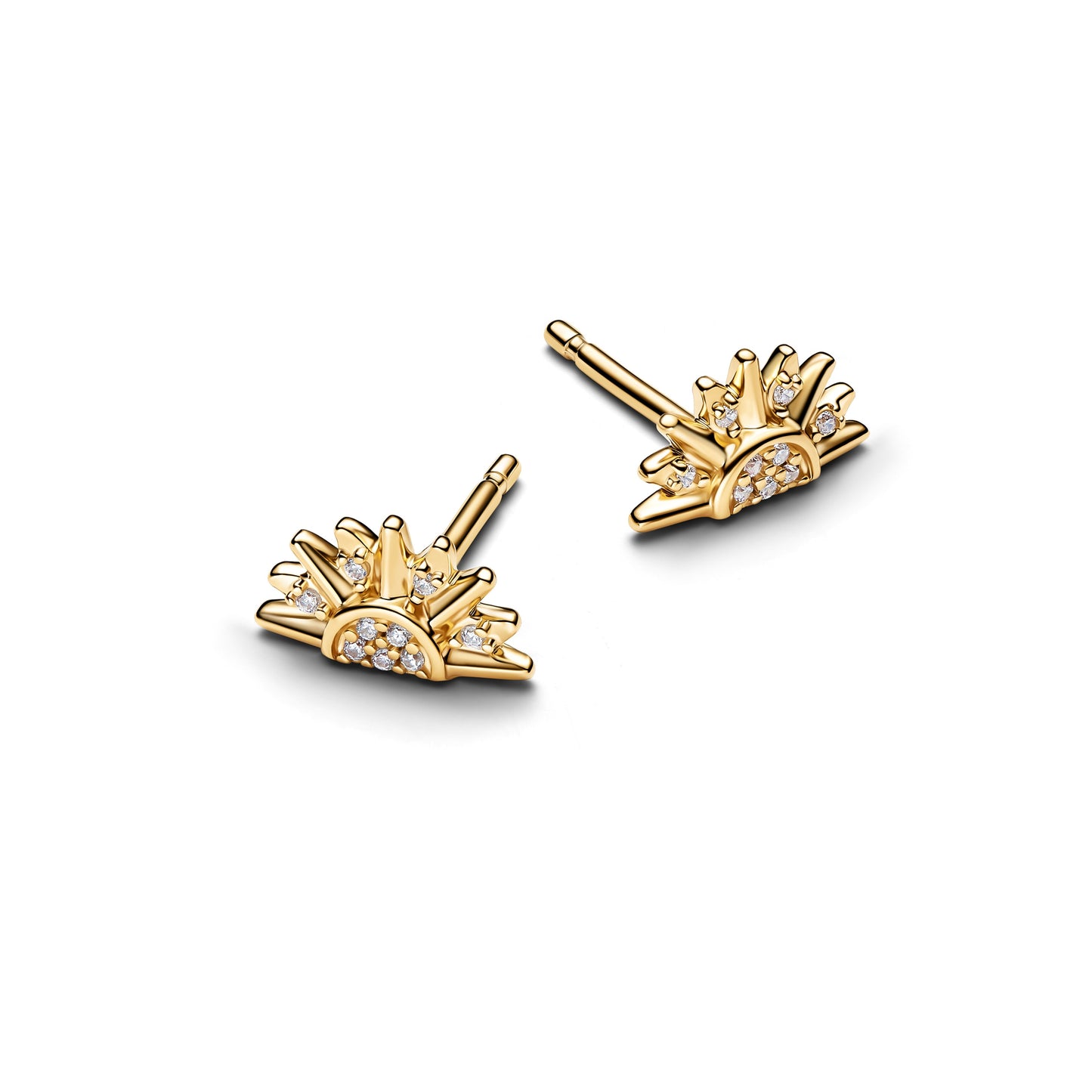 Celestial Sparkling Sun Stud Earrings