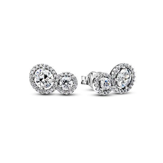Embracing Halo Stud Earrings