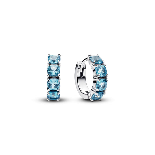 Light Blue Hoop Earrings