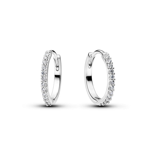 Sparkling Mini Hoop Earrings