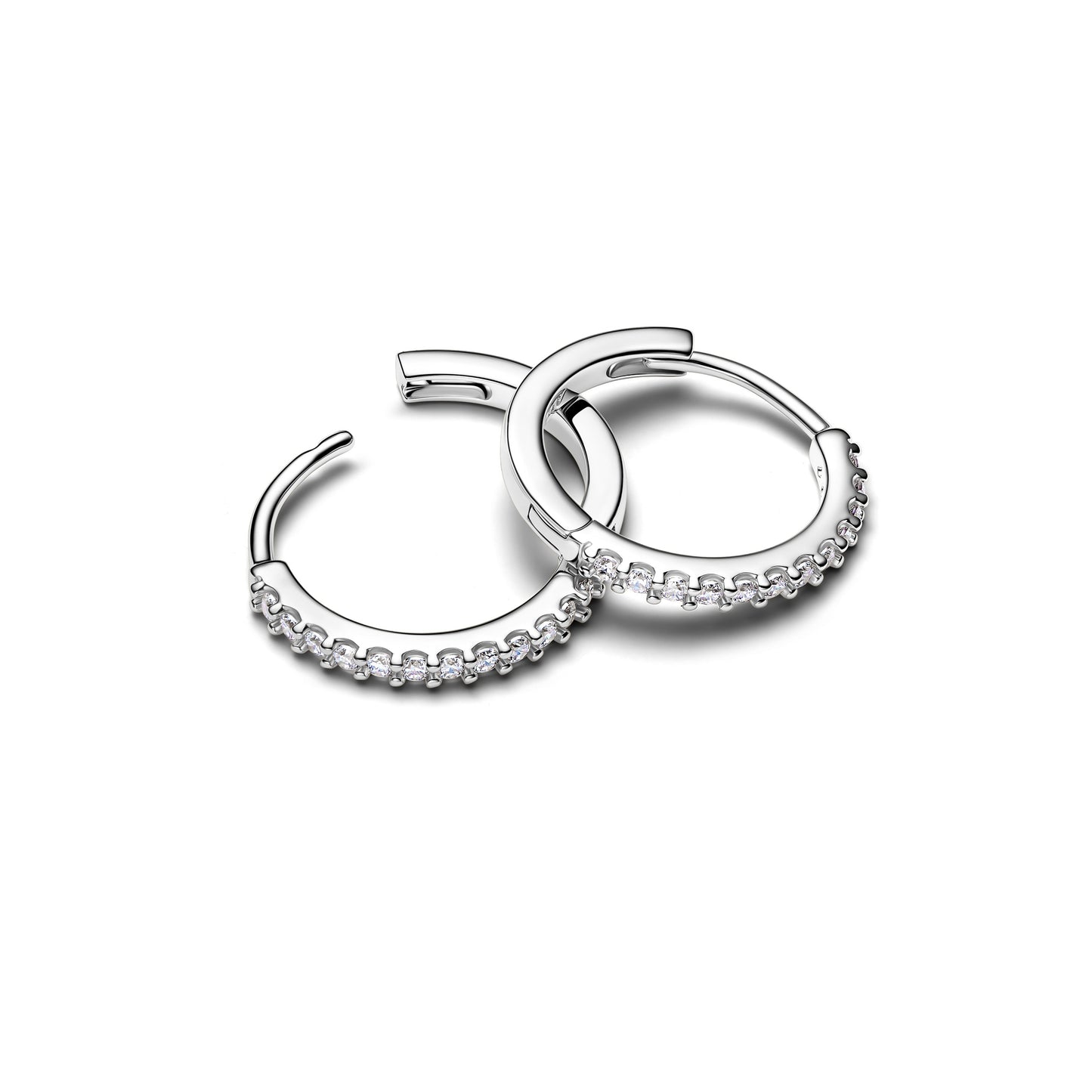 Sparkling Mini Hoop Earrings