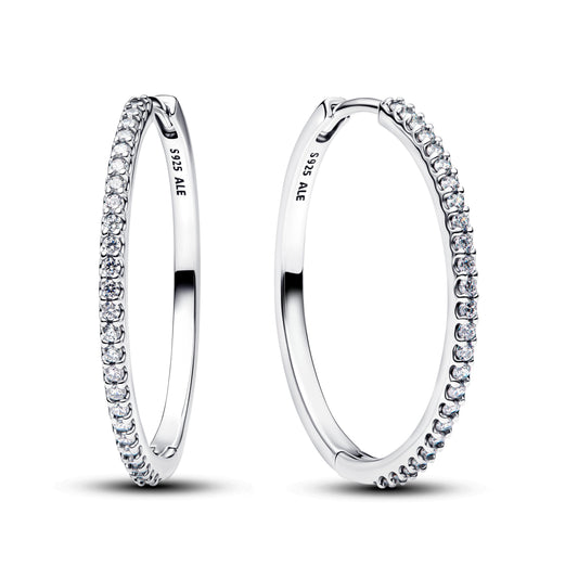 Sparkling Hoop Earrings