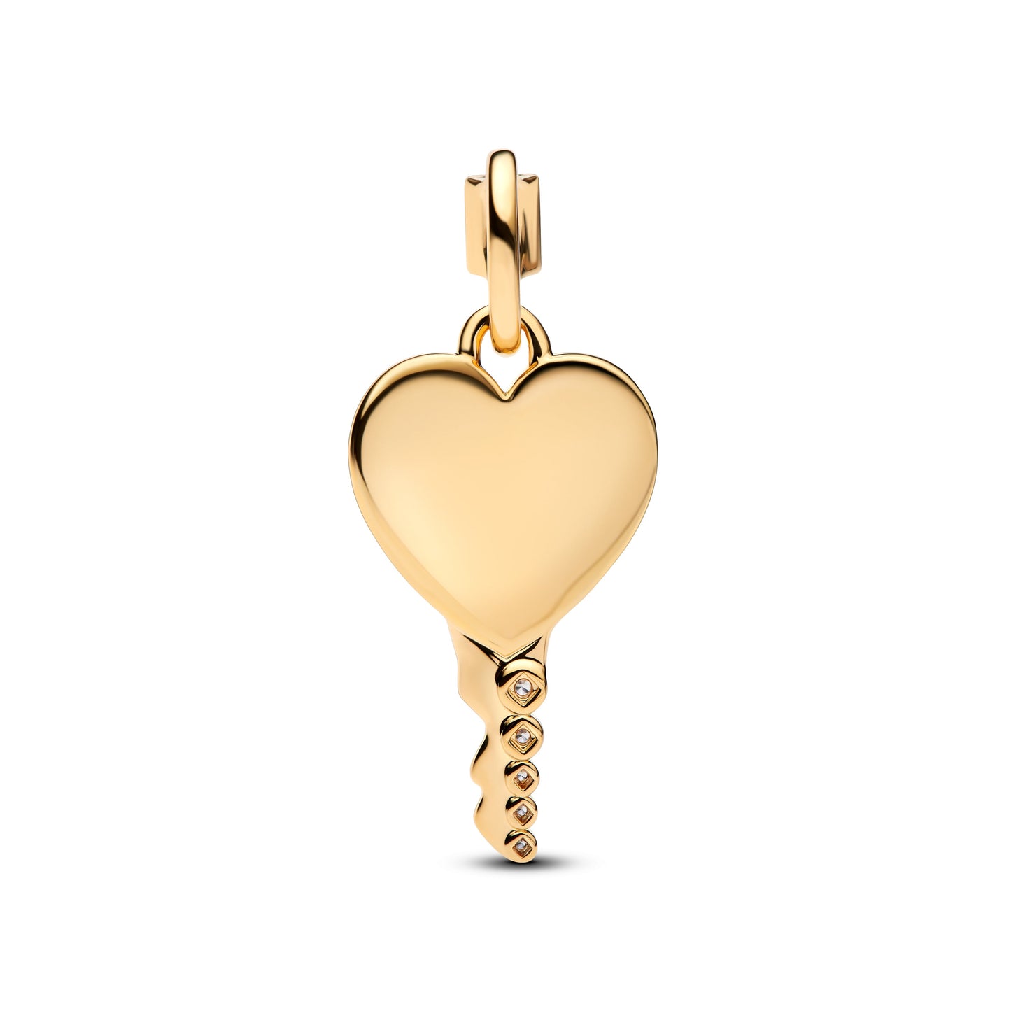 Engravable Heart Key Pendant