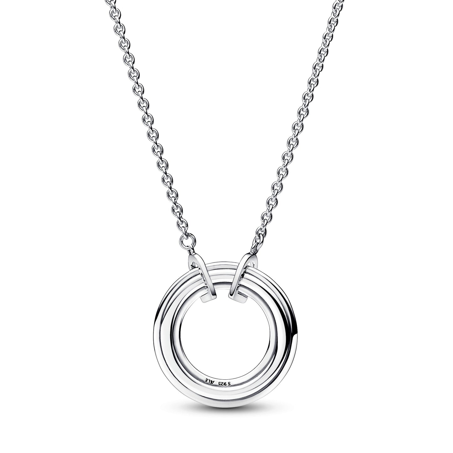 Pandora Signature Two tone Logo & Pavé Necklace