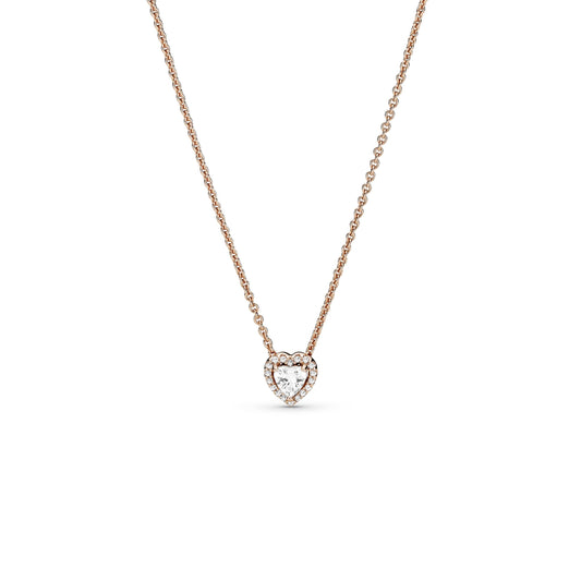 Sparkling Heart Collier Necklace