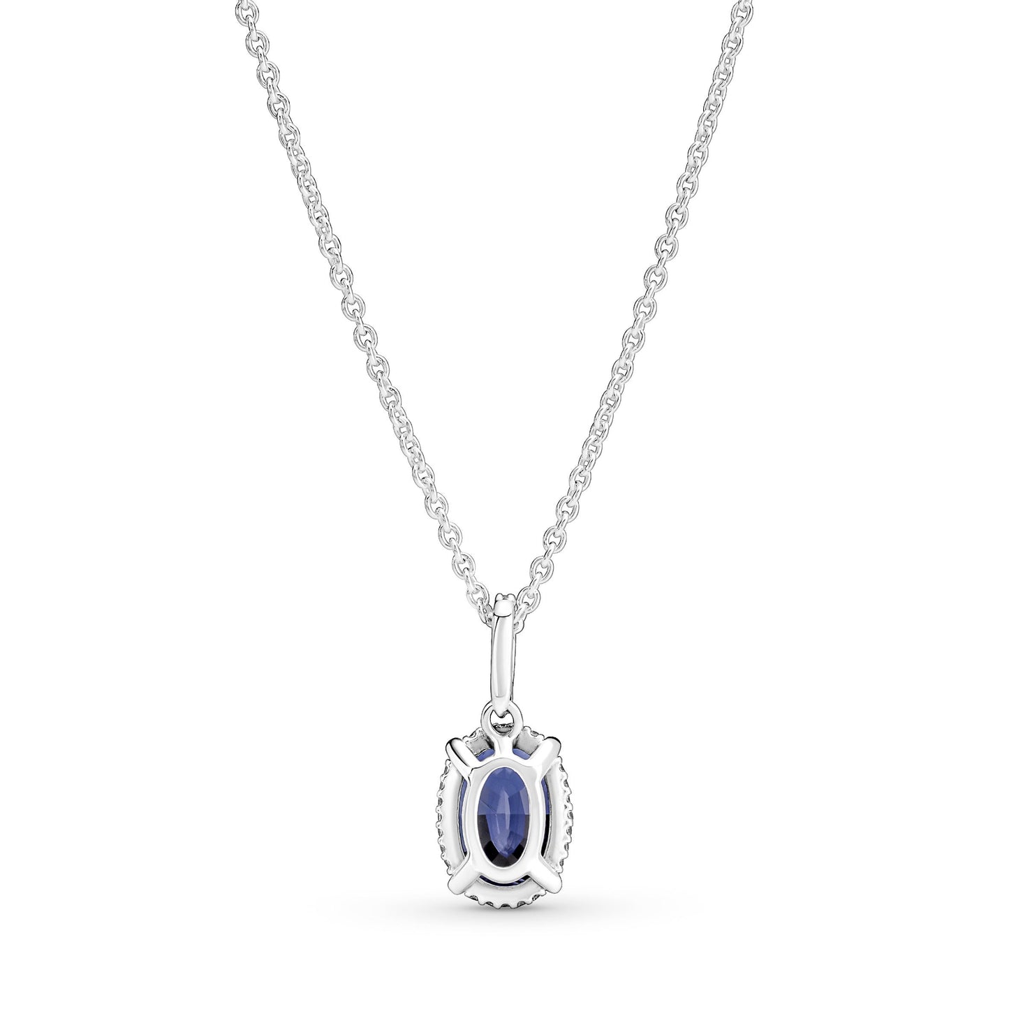 Sparkling Statement Halo Pendant Necklace
