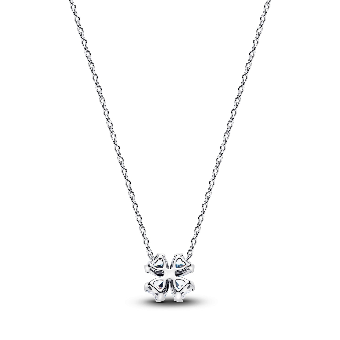 Sparkling Lucky Clover Pendant Necklace