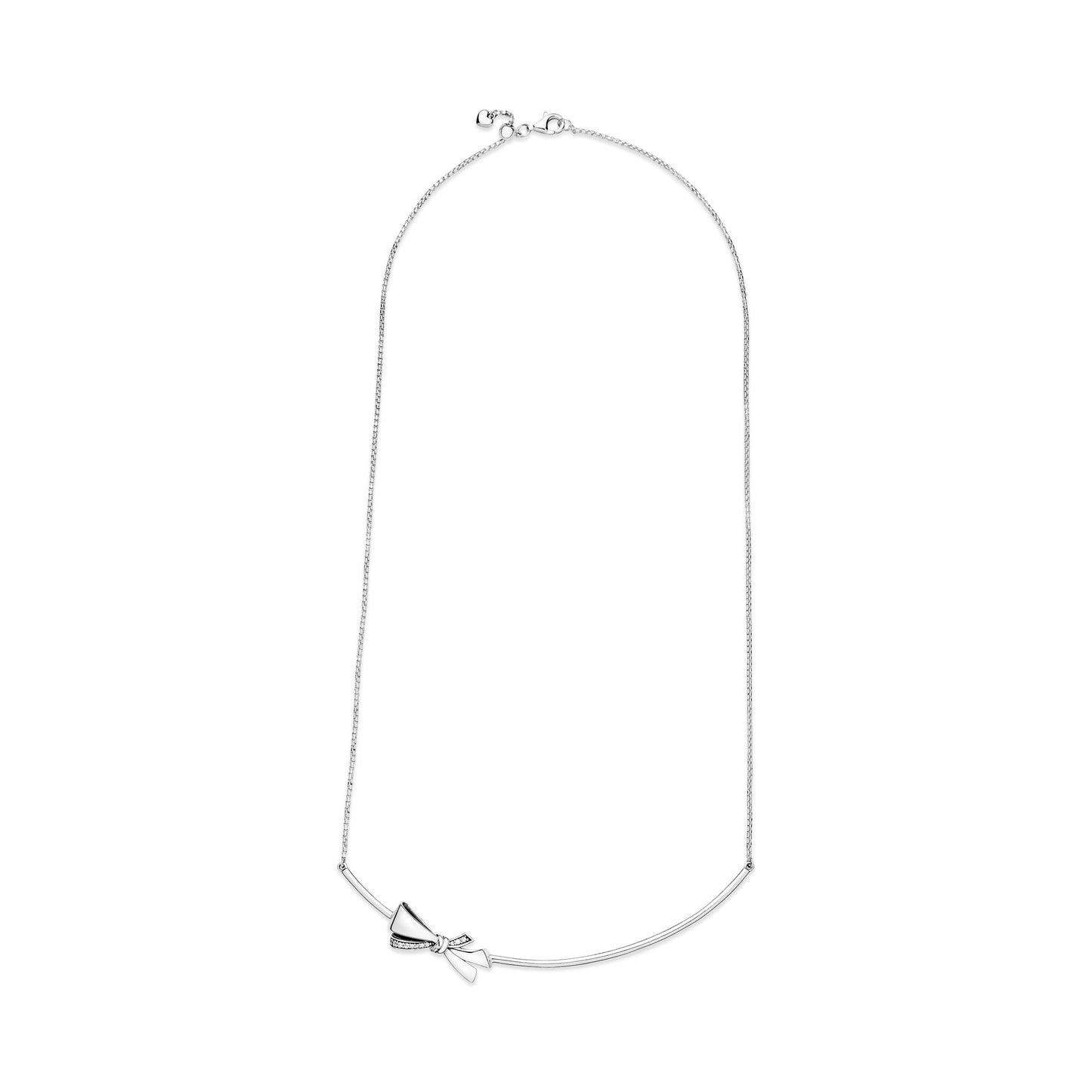 Sparkling Bow Necklace