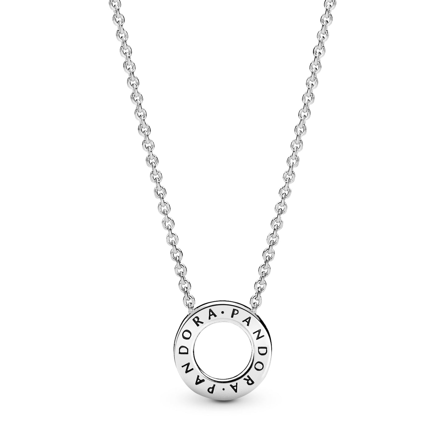 Pandora Logo Pavé Circle Collier Necklace