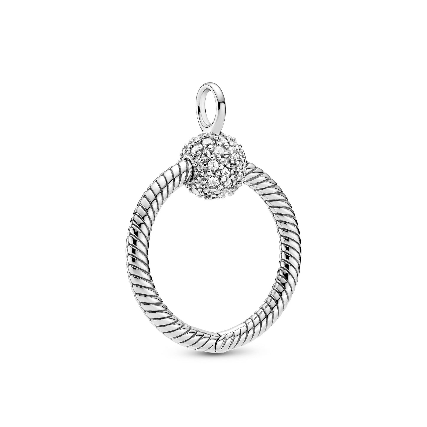 Pandora Moments Small Pavé O Pendant