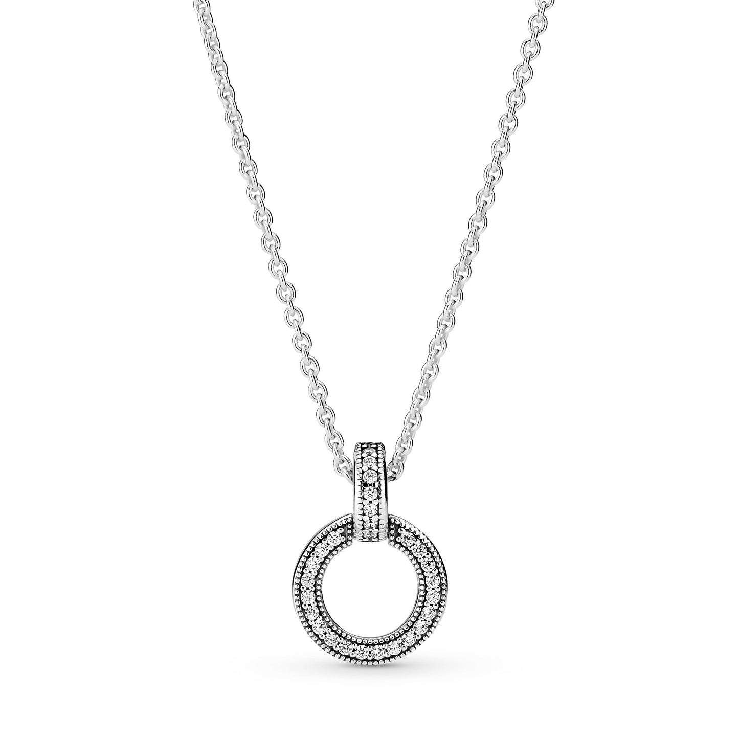 Double Circle Pendant & Necklace