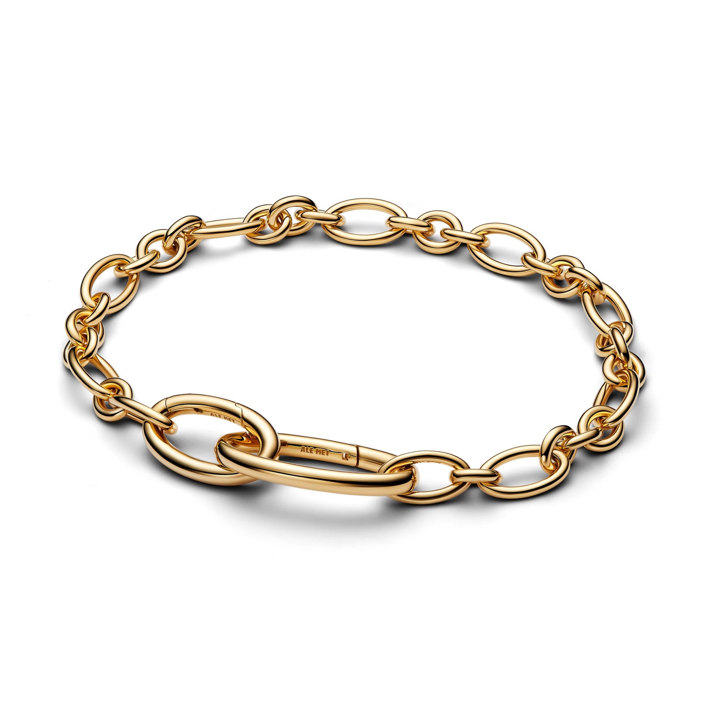 Openable Oval Link Chain Bracelet