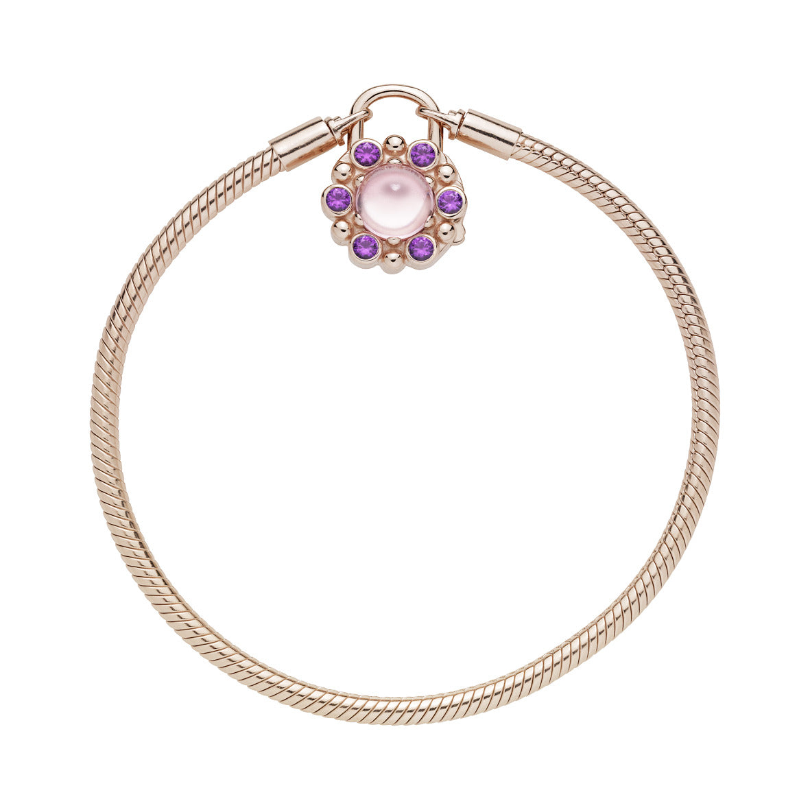 Moments Heraldic Radiance Padlock Clasp Bracelet