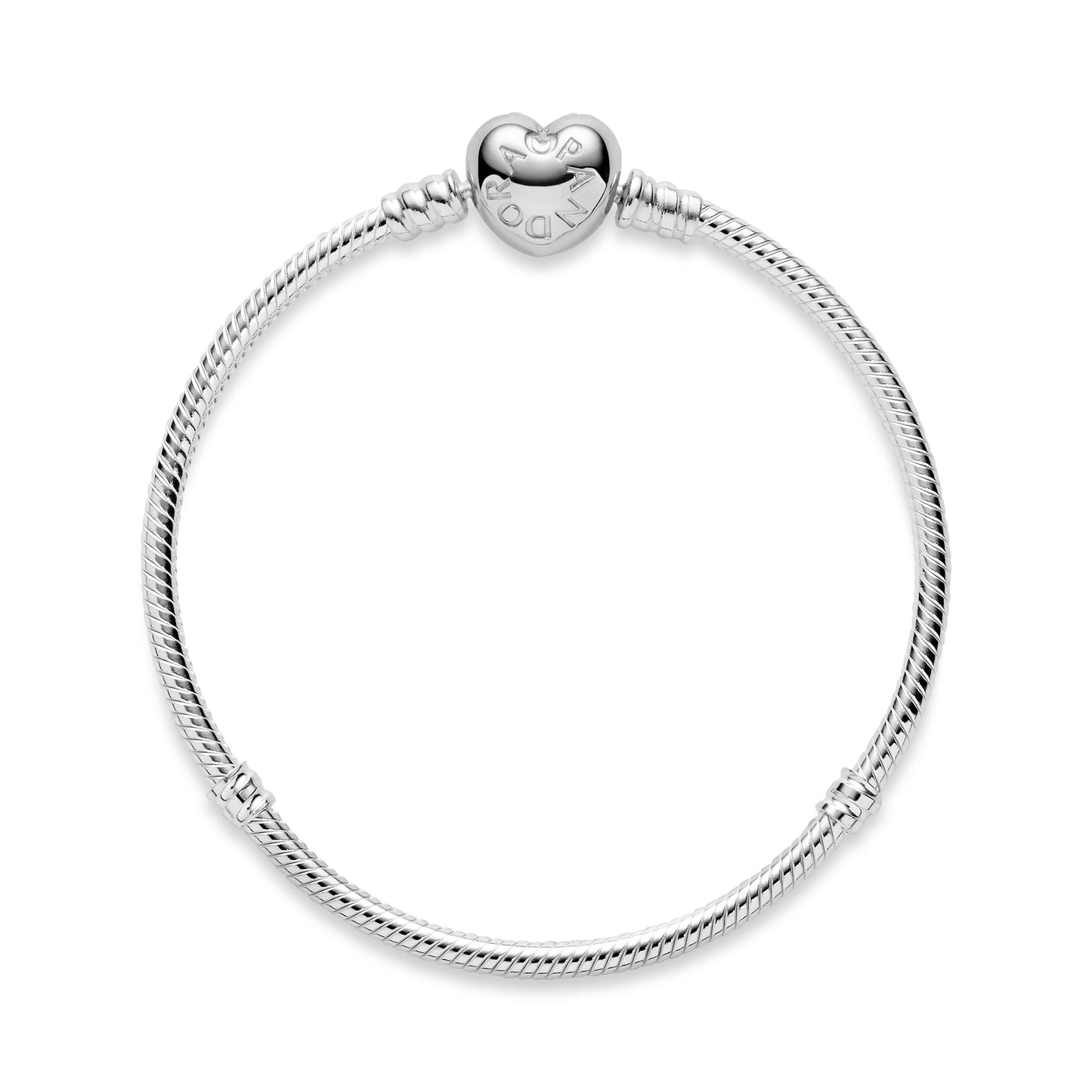Pandora Moments Heart Clasp Snake Chain Bracelet
