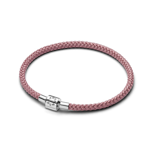 Shimmering Pink Cord Bracelet