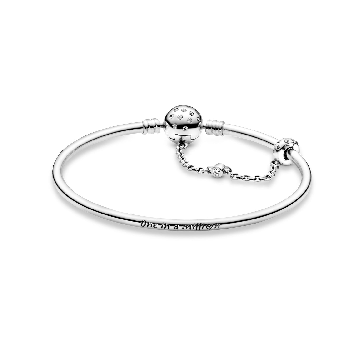 Pandora Moments Chain Clasp One In a Million Bangle