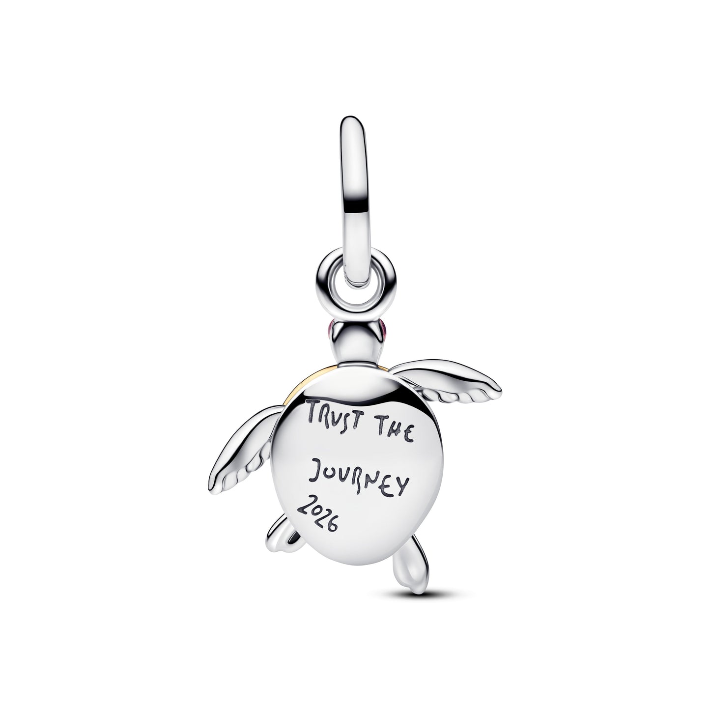 2026 Pink Sea Turtle Lab-grown Diamond Dangle Charm