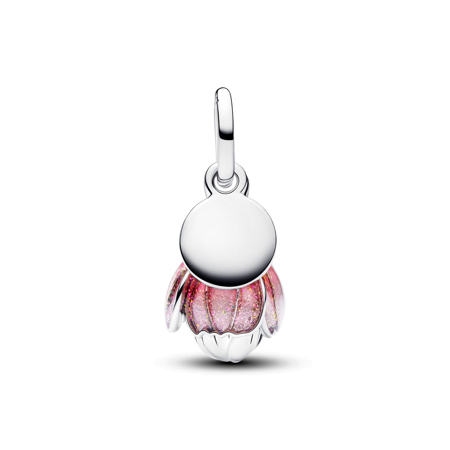Two-Tone Blooming Flower Dangle Charm
