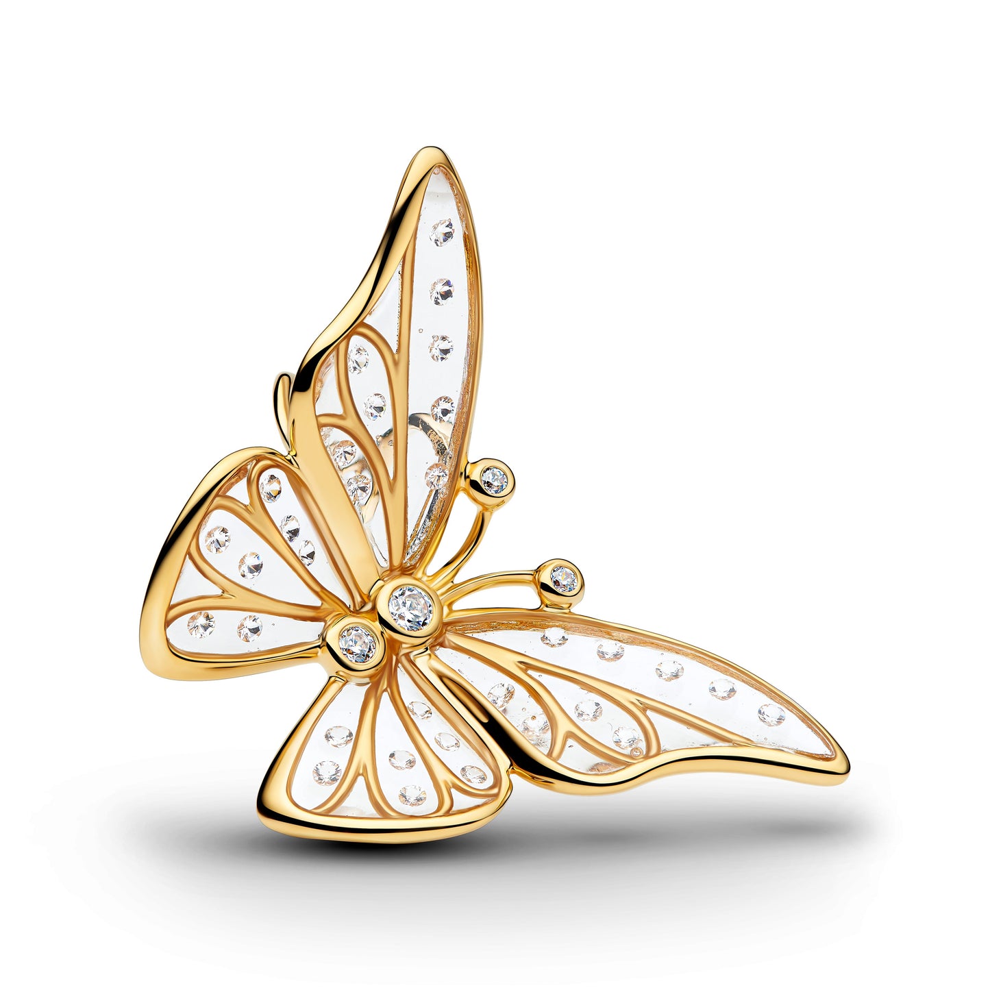 Oversized Butterfly Openwork Charm